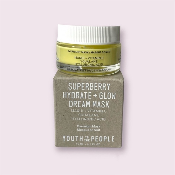 NIB Youth To The People Superberry Hydrate + Glow Dream Mask With Vitamin C - Picture 1 of 3
